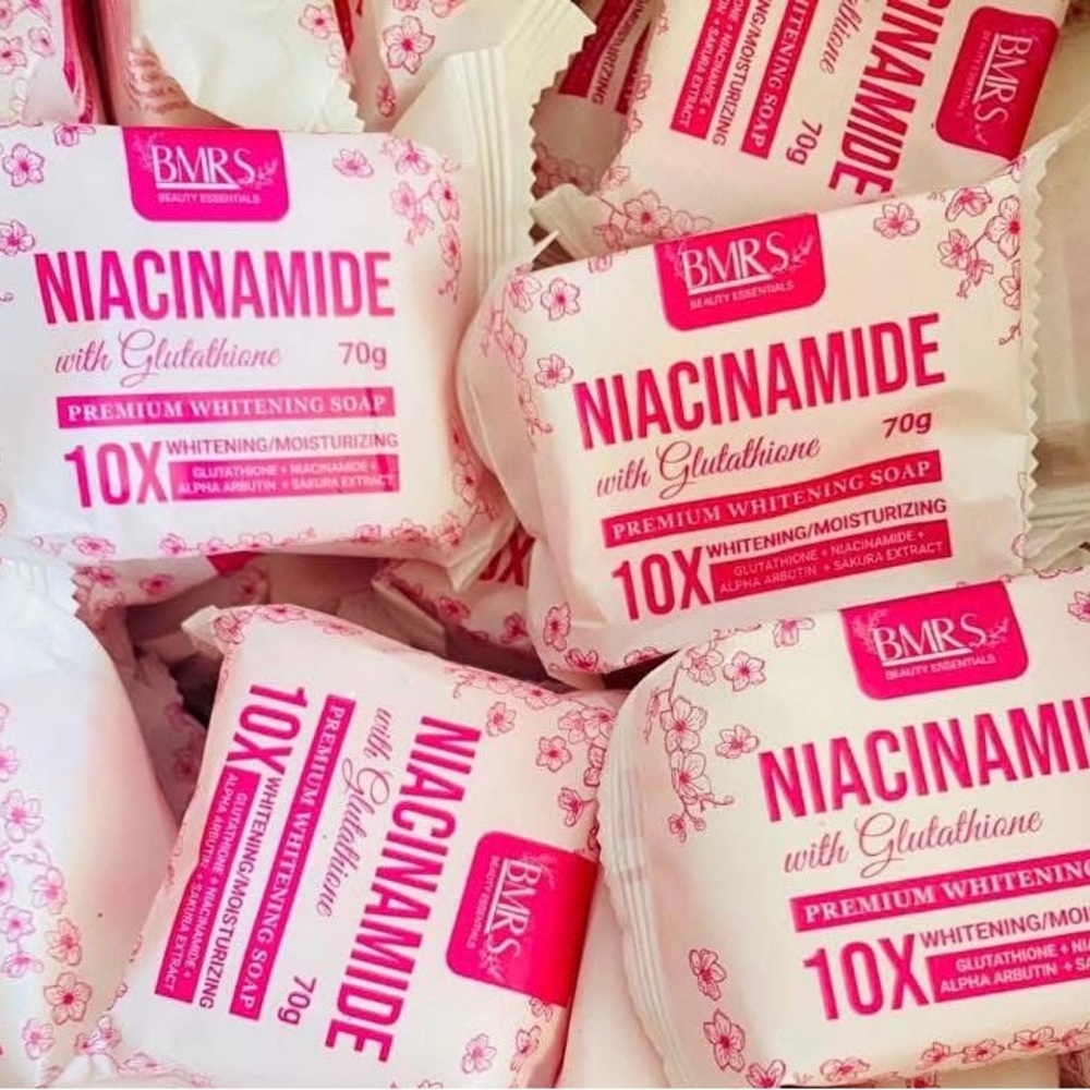 32x BMRS Niacinamide with Glutathione Premium Brightening Soap (70g each)